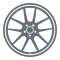 Hjulutmåling ikon